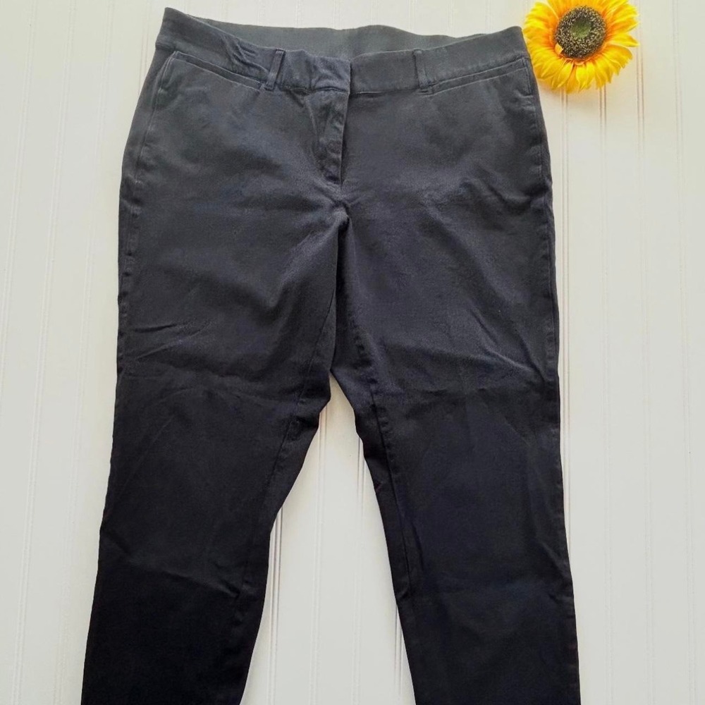 Lane Bryant Crop Pants 20 Womens Black Excellent Cotton Spandex Stretch Pants